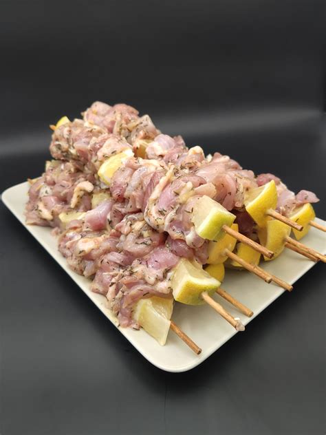 Brochette De Poulet Marin Thym Citron Appetit