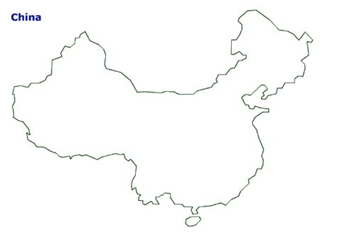 Map Of China Terrain Area And Outline Maps Of China Countryreports