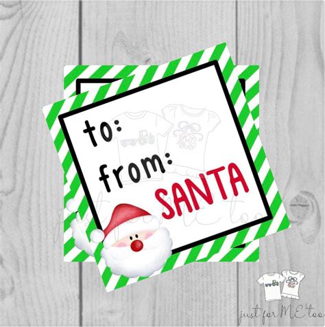 Printable Christmas Tags From Santa