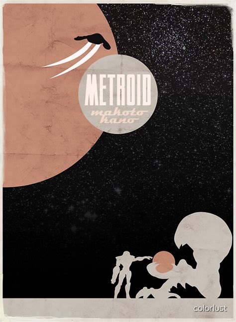 Minimalist Video Games Metroid By Colorlust Redbubble