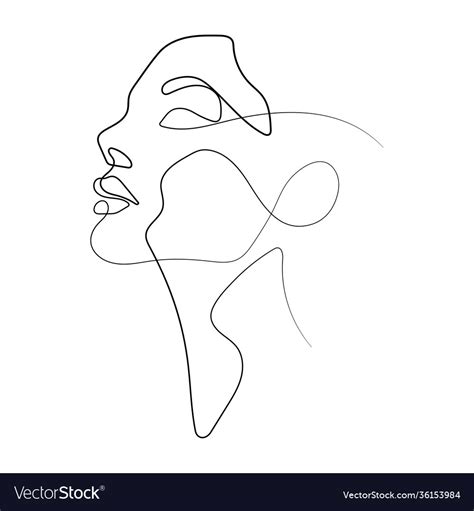 Face Line Digital Drawing And Illustration Pe