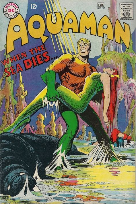 Aquaman Vol 1 37 Cover Art By Nick Cardy Aquaman And Mera Cómics