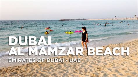Dubai Al Mamzar Beach Park Dubai City Uae Youtube