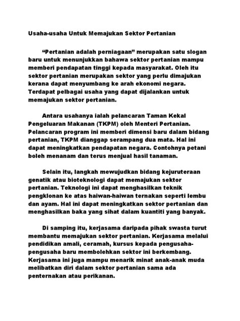 Contoh karangan langkah memajukan sukan negara bahasa mp3 & mp4. Karangan Langkah Memajukan Ekonomi Negara