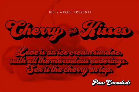 Cherry And Kisses Revised Billy Argel Fonts