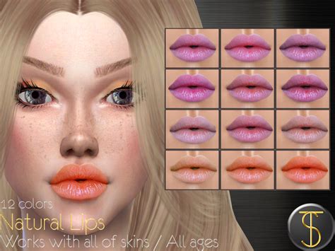 The Sims Resource Natural Lips 01