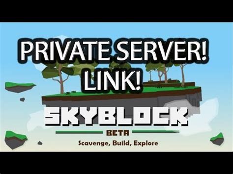 Roblox the king mods v2.459 is an edit of mito mod but with more exploits! Private Server For Roblox Skyblock BETA - YouTube