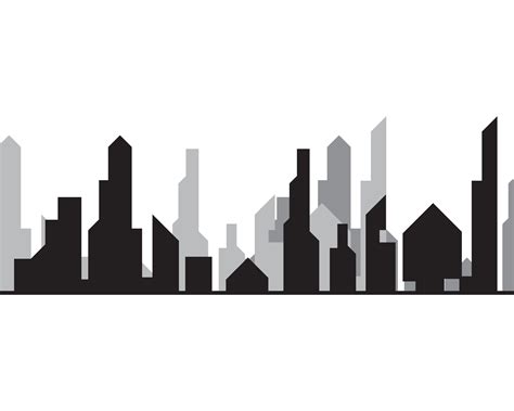 Modern City Silhouette Vector Illustration In Flat Design 620571