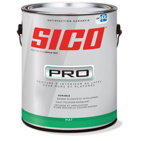 Peinture Dintérieur Sico Pro En Latex Fini Mat 378 L Noir ébène