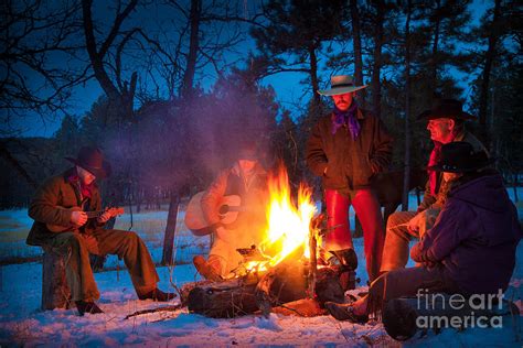 Cowboy Campfire Photograph By Inge Johnsson