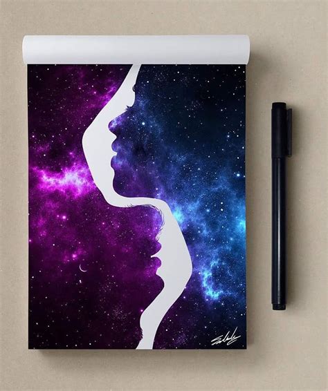 Night Thoughts Galaxy Art Painting Galaxy Painting Acrylic Galaxy