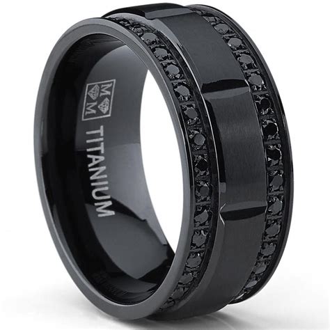 Black Titanium Wedding Bands The Perfect Symbol Of Love And Strength