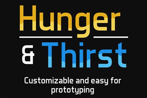 Hunger And Thirst 시스템 Unity Asset Store