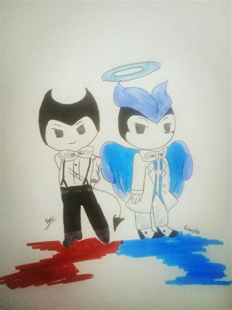 Mob Boss Bendy And Abel The Angel By Reena82 Rebendy Bendy And The