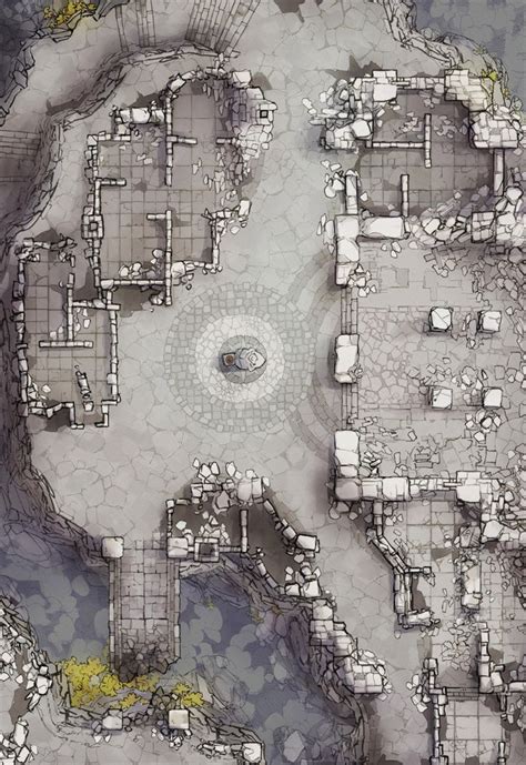 The Forgotten Monastery Battle Map Minute Tabletop Dnd World Map
