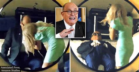 Giuliani, 76, tweeted after he got off the air. Giuliani Caught With 'Borat's Daughter' With Hand Down His ...