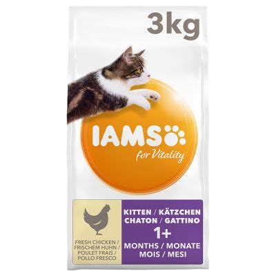 IAMS for Vitality Kitten Fresh Chicken Dry Cat Food at bitiba!