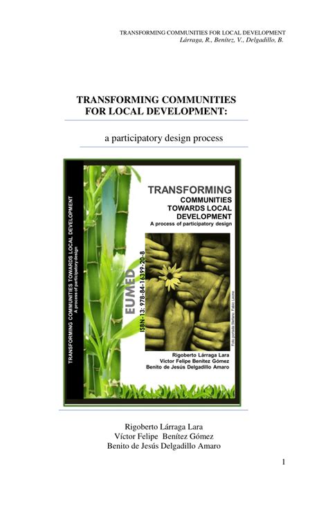 (PDF) TRANSFORMING COMMUNITIES FOR LOCAL DEVELOPMENT: a ...