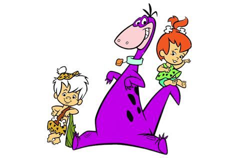 Check Out This Transparent The Flintstones Dino With Bam Bam And
