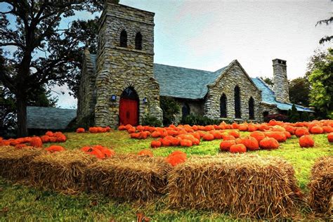 Grace Episcopal Church Asheville North Carolina Painted Photograph By