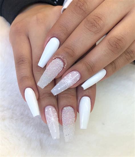Winter White Nails For The Winter Solstice White Nails Nails Winter