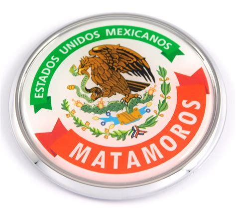 Matamoros Mexico Mexican State Car Chrome Round Emblem Decal 3d Badge