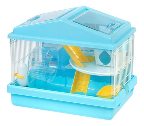 2 Level Hamster Cage Medium Blue Hamster Cage Small Animal Habitats