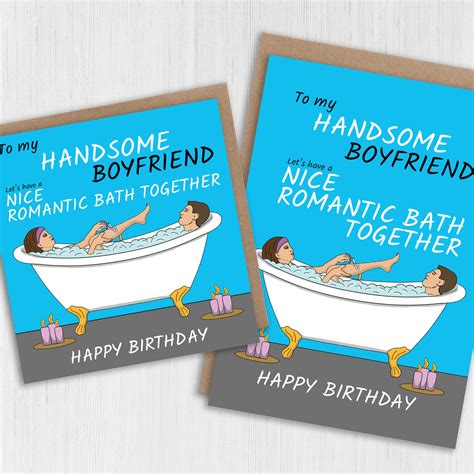 Funny Birthday Card For Husband Boyfriend Lets Have A Nice Romantic