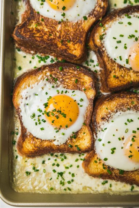 French Baked Toast With Eggs And Cream Never Not Hungry Easy French