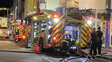 Three Rescued In Exeter After Fire Spreads To Flats Above Shop Bbc News
