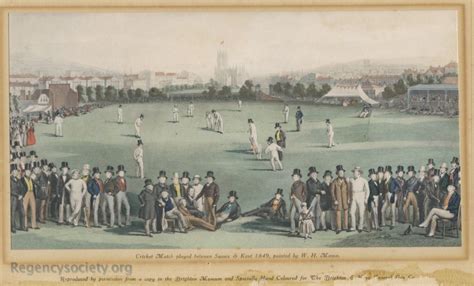 The Cricket Match Between Sussex And Kent Historic Images Of