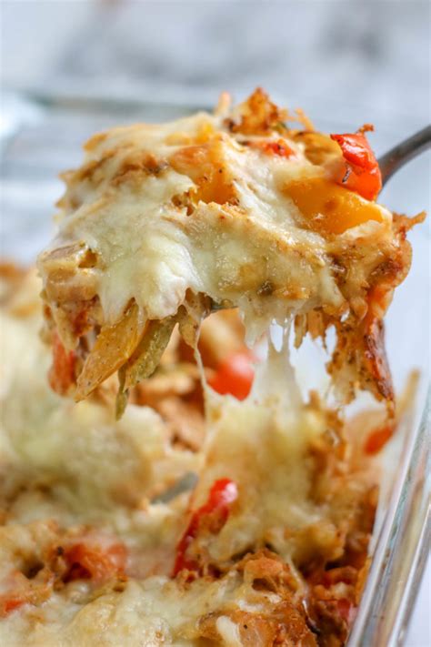 Add the remaining 1/3 cheese on top. Chicken Fajita Casserole (Low Carb) Recipe | But First, Joy