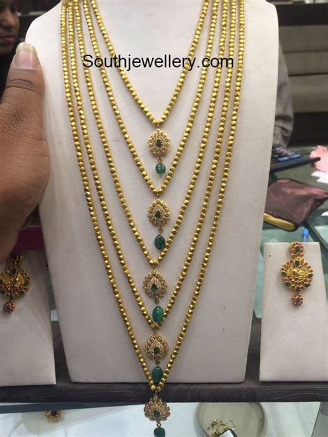 60 Grams Gold Balls Haram Jewellery Designs