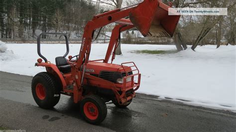 Kubota L2900 4x4 4wd Compact Loader Tractor 29 Hp Diesel 1400 Hrs Glide
