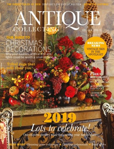 New Festive Issue Antique Collecting Magazine Antique Collecting