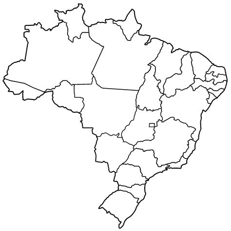 Mapa Pol Tico Do Brasil Para Colorir Edukita