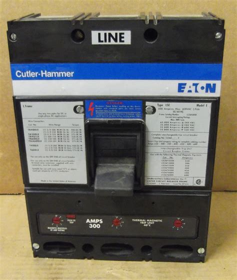Eaton Cutler Hammer Ls36f600e 600 Amps Circuit Breaker W 300 Thermal