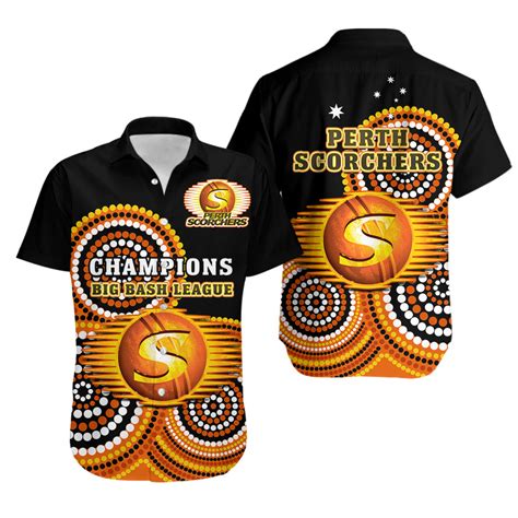 Perth Scorchers Cricket Hawaiian Shirt Champions Bbl12 Proud Indigenou