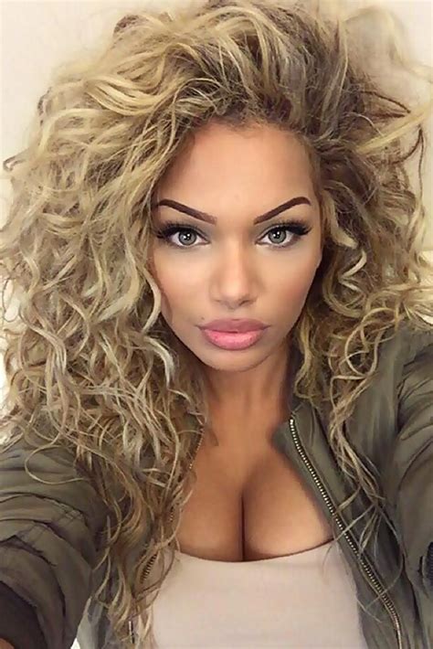 These blonde thick curls, messy. 15 Long Curly Hairstyles For Women To Jealous Everyone ...