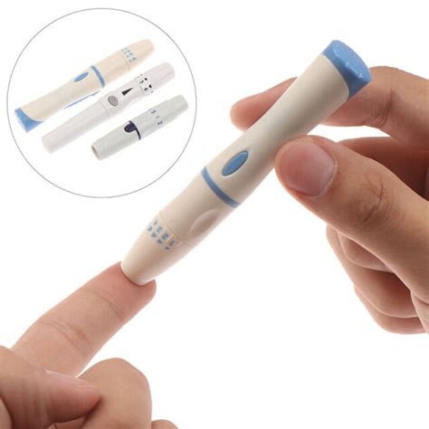 1x Lancet Pen Lancing Device Diabetics Blood Collect Collection Glucose