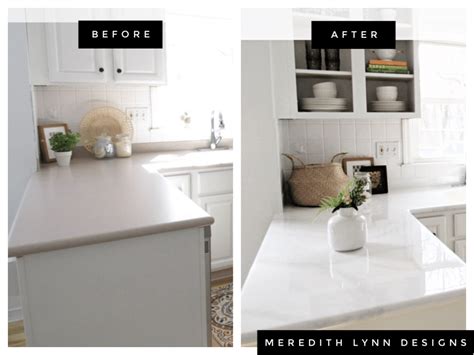 Painted Kitchen Countertops Before After Kitchen Info