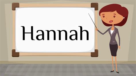 (m) means that a noun is masculine. How do you say 'Hannah' in Spanish? - YouTube
