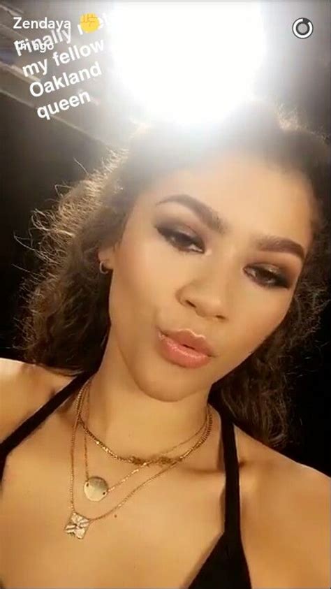 Zendaya Sending A Short Snapchat To Fans She Sends A Shout Out To Her
