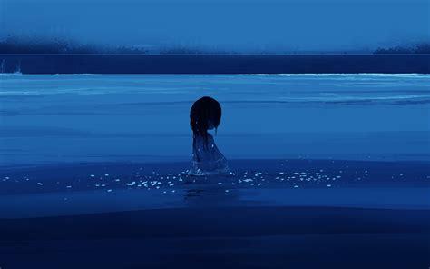 2560x1600 Resolution Girl In Water Anime 2560x1600 Resolution Wallpaper