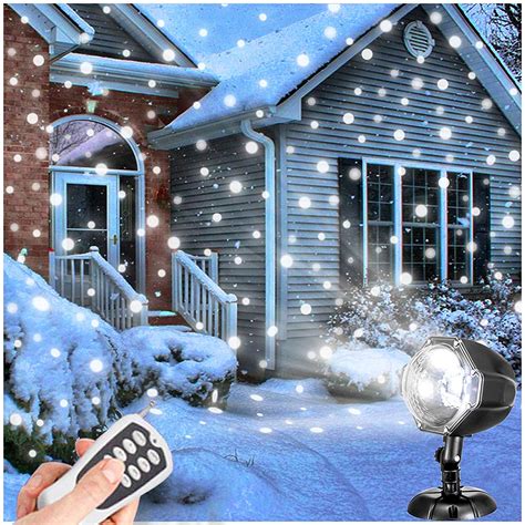 Christmas Snow Projector Lights Outdoor Remote Control Led Snowfall