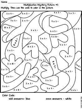 Christmas Multiplication Color By Number by Forever In Third Grade