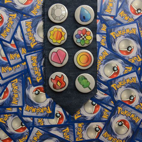 Botons Bottons Buttons Pin Pokemon Badges Pokemonmaster