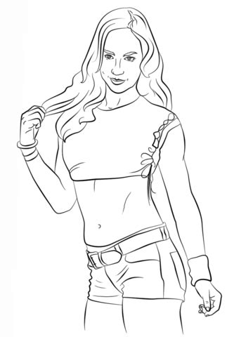 We have chosen the best wwe coloring pages which you can download online at mobile, tablet.for free and add new coloring pages daily, enjoy! WWE Aj Lee coloring page | Free Printable Coloring Pages