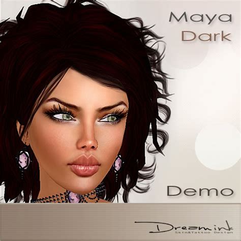 Second Life Marketplace Demo Dark Skin Maya Dream Ink Design