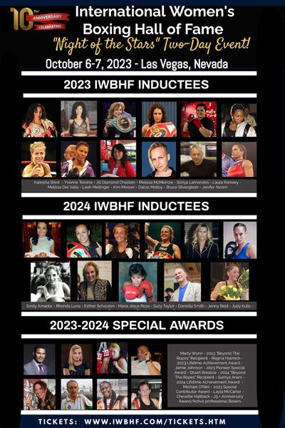 the international women s boxing hall of fame announces our 2023 2024 iwbhf inductees and